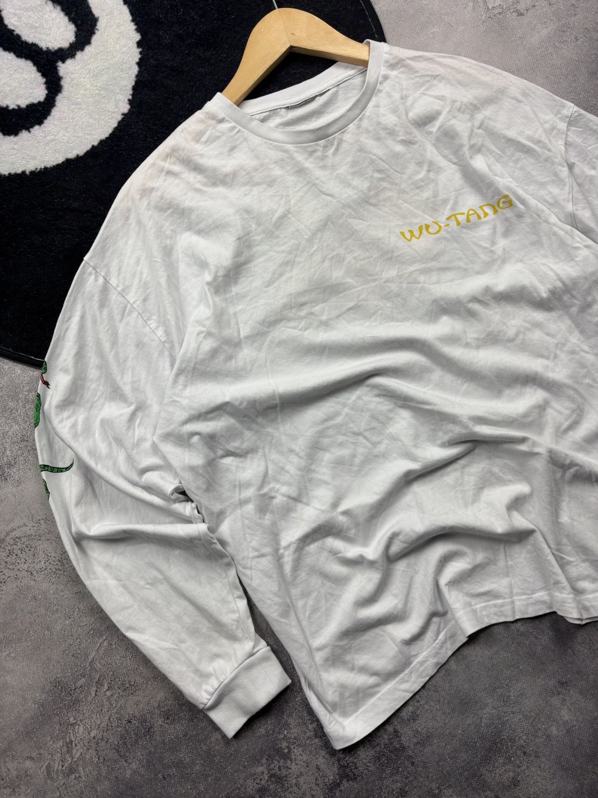 Vintage WU-TANG Hype Rare Big DragonLogo Streetwear White Longsleeve Size US M / EU 48-50 / 2 - 9 Thumbnail