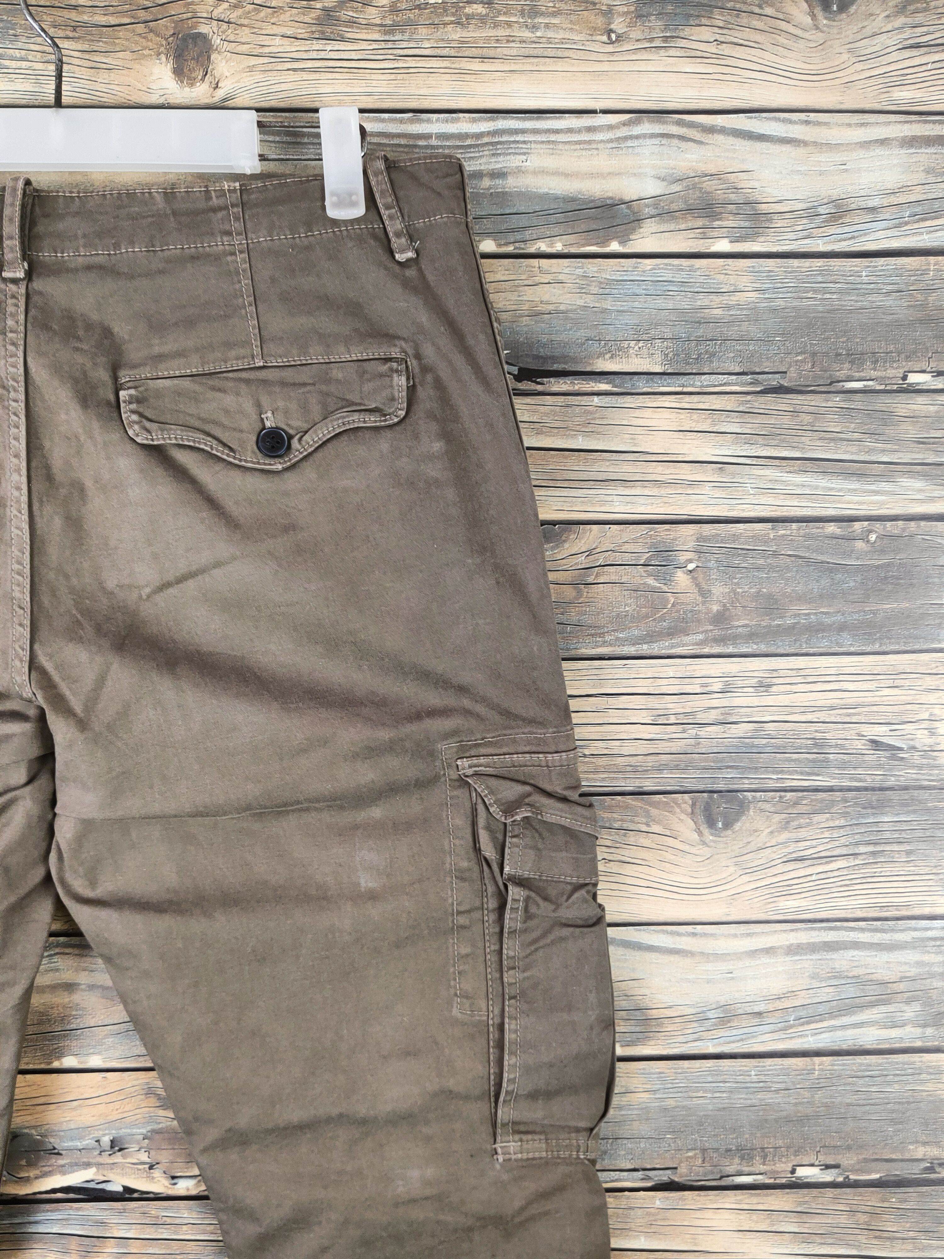 Gap DL Gap 1969 Olive Multipocket Cargo Pants #46-095 Size US 33 - 10 Thumbnail
