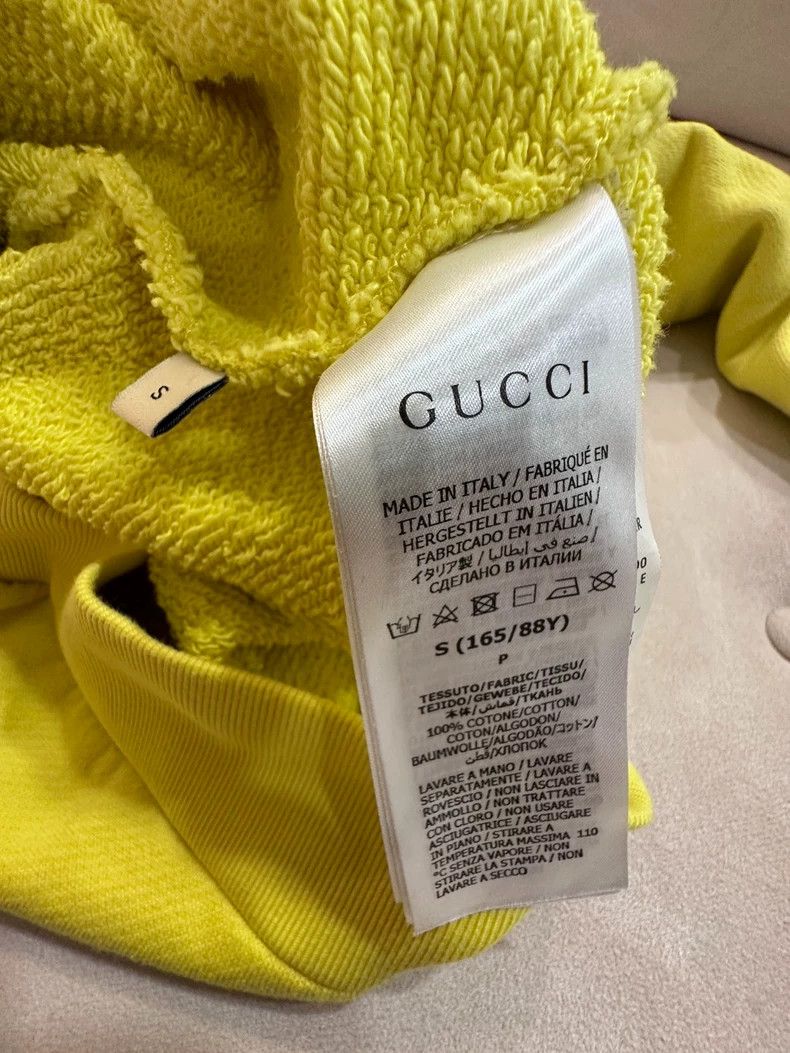 Gucci Gucci Yellow sweatshirt Size US S / EU 44-46 / 1 - 4 Thumbnail