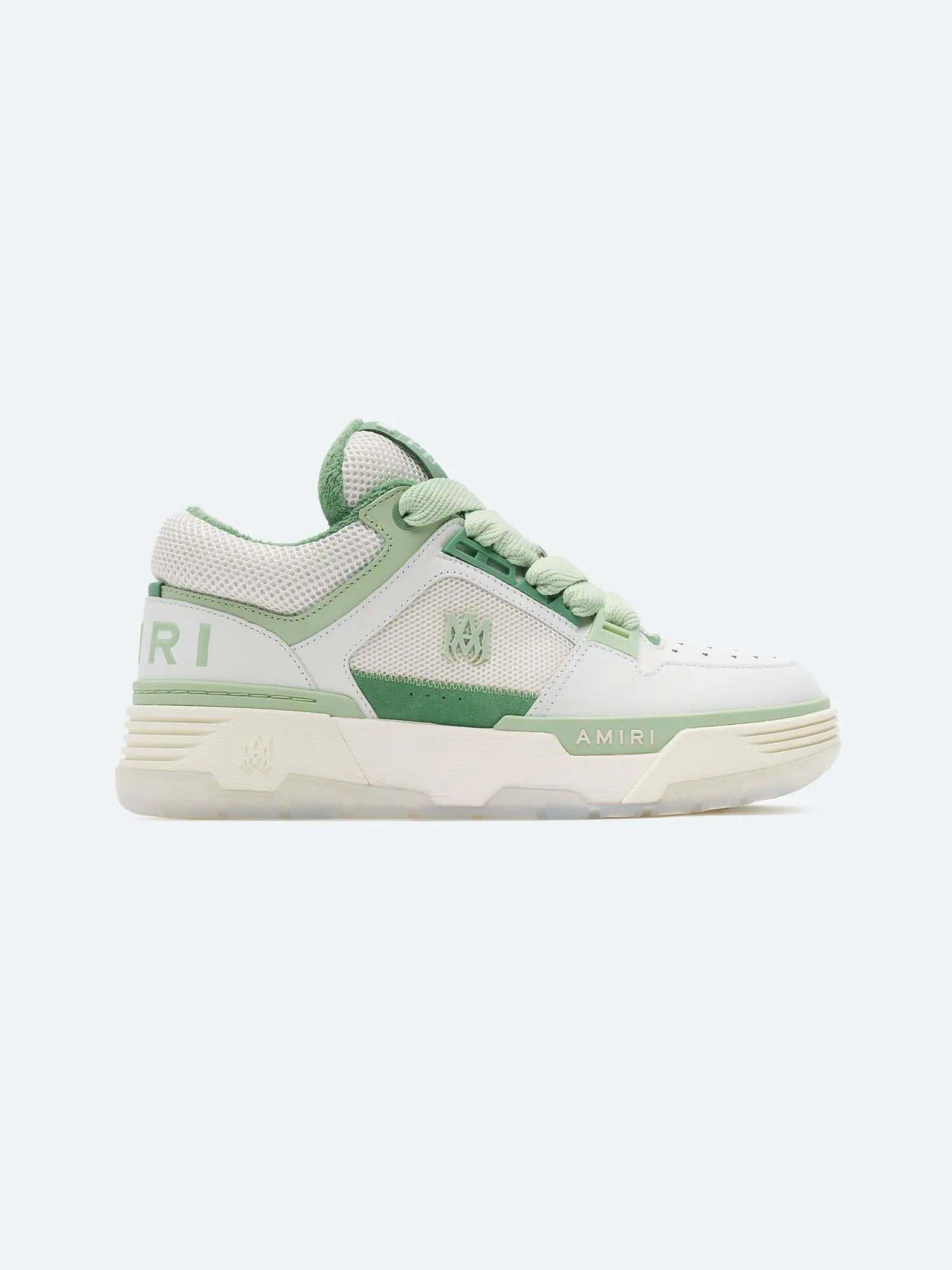 Amiri oc11z0225 MA-1 Low-Top Sneakers in Green/White Size US 14 / EU 47 - 1 Thumbnail