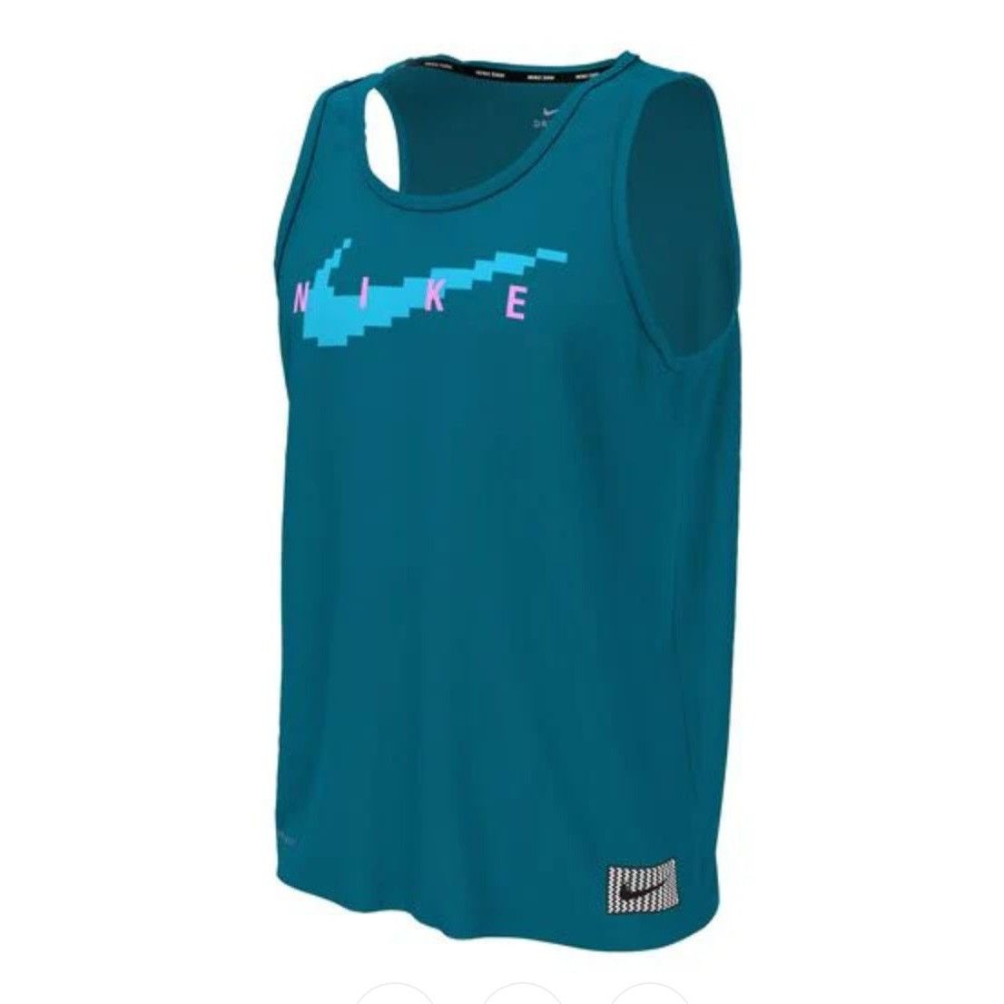Nike Nike SWIM RI-FIT Digi Logo Tank Top Shirt Blue NESSD668 Men' Size US L / EU 52-54 / 3 - 4 Thumbnail