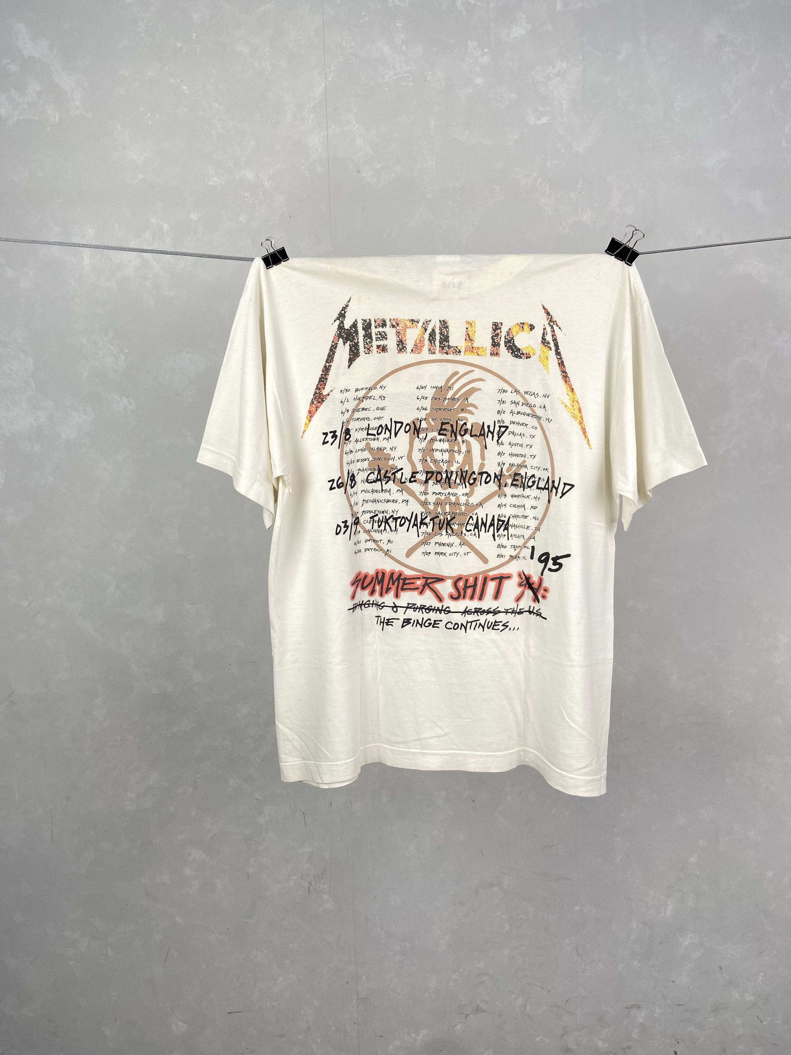 Band Tees × Rap Tees × Vintage METALLICA LIVESHIT TOUR 1995 Size US XL / EU 56 / 4 - 2 Thumbnail