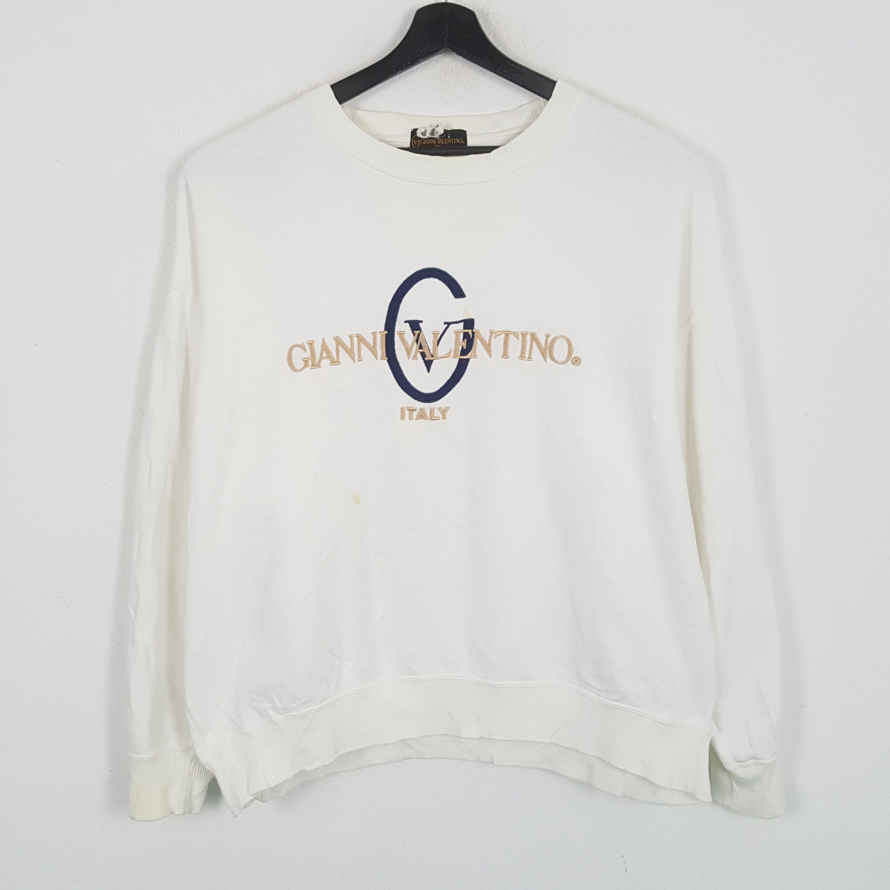 Gianni Valentino × Valentino × Vintage GIANNI VALENTINO Italy Embroidery Design Sweatshirt Size US XXL / EU 58 / 5 - 1 Thumbnail