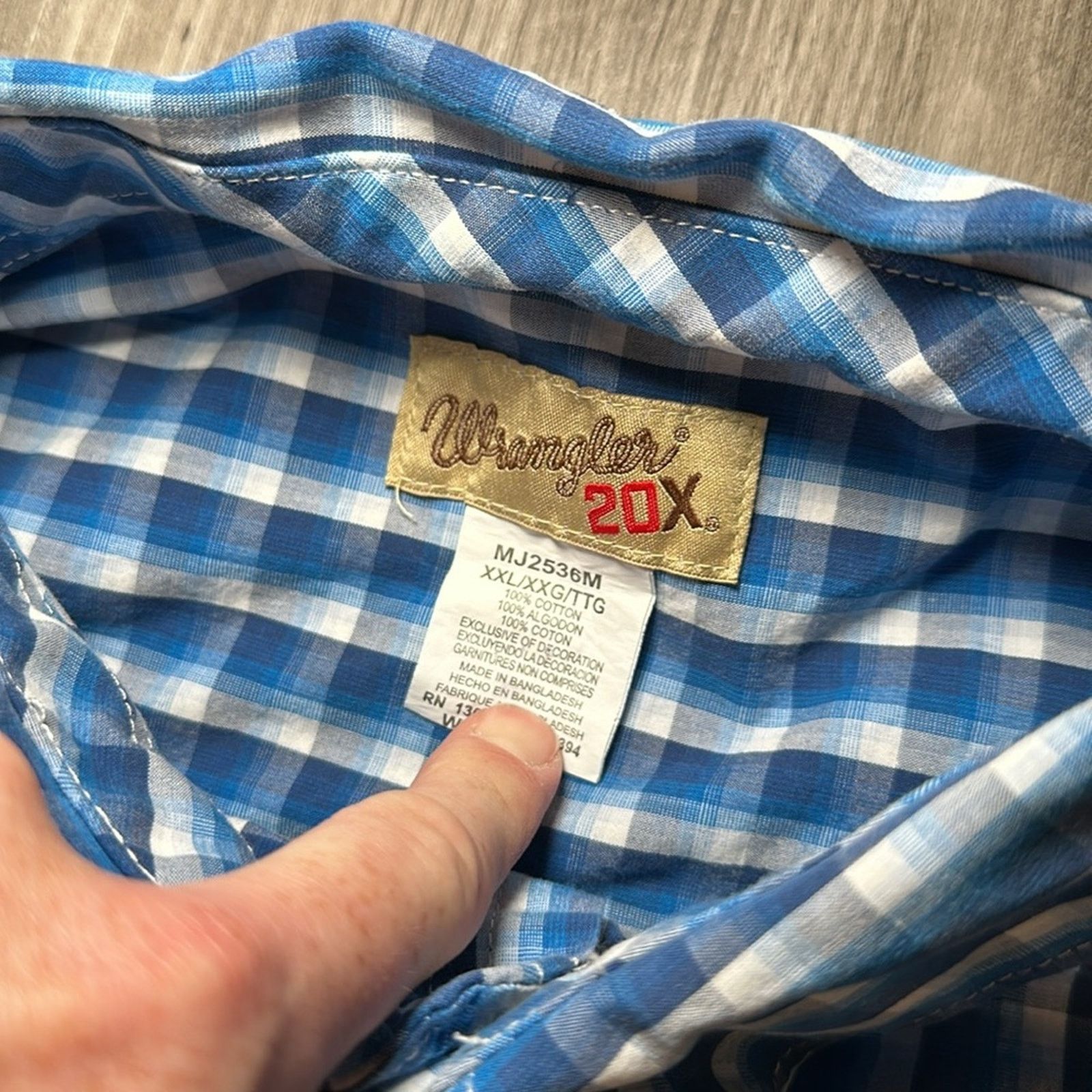 Wrangler Wrangler 20X Long Sleeve Button Down - 2XL Size US XXL / EU 58 / 5 - 8 Thumbnail