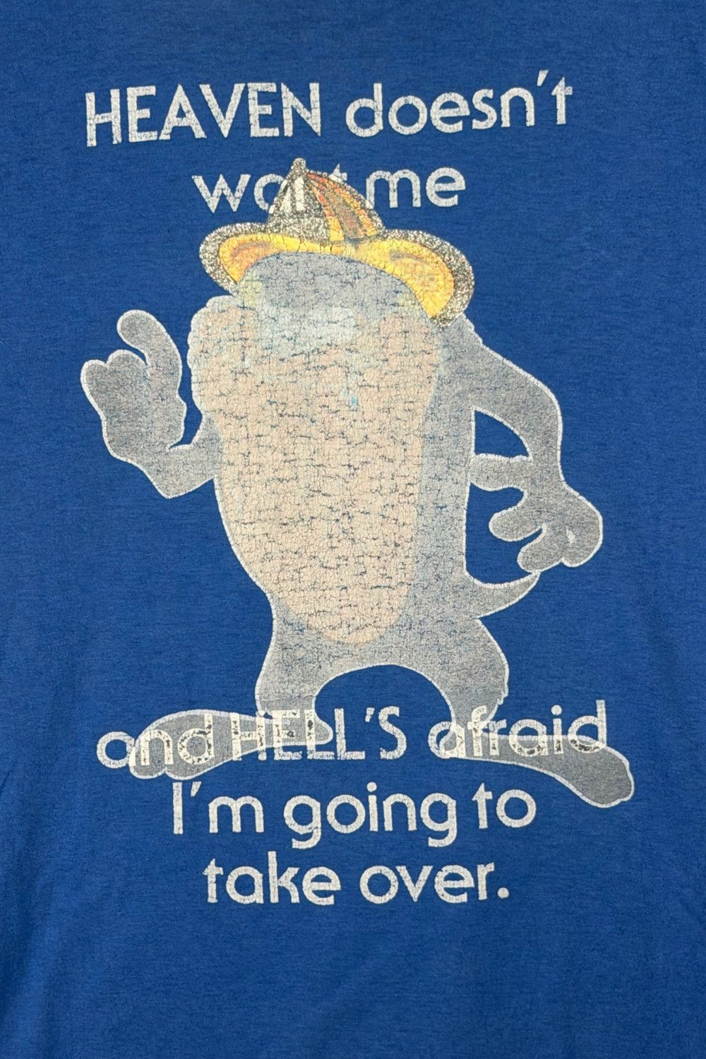 Vintage 90s Screen Stars “Heaven Doesn’t Want Me” Cartoon Graphic Size US XL / EU 56 / 4 - 5 Thumbnail