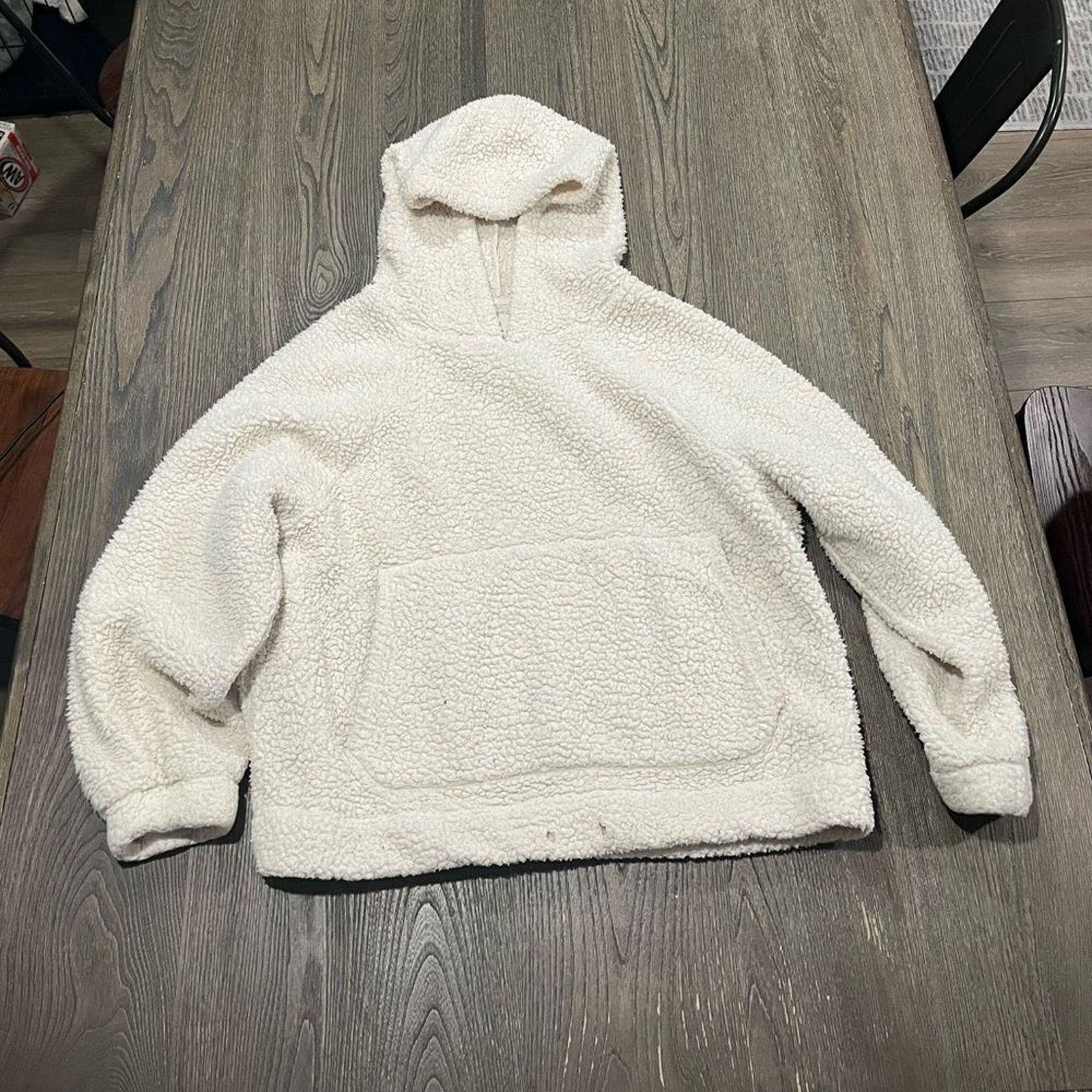 American Eagle Outfitters American Eagle Teddy Sherpa Fleece Hoodie Sweatshirt M Size M / US 6-8 / IT 42-44 - 1 Thumbnail