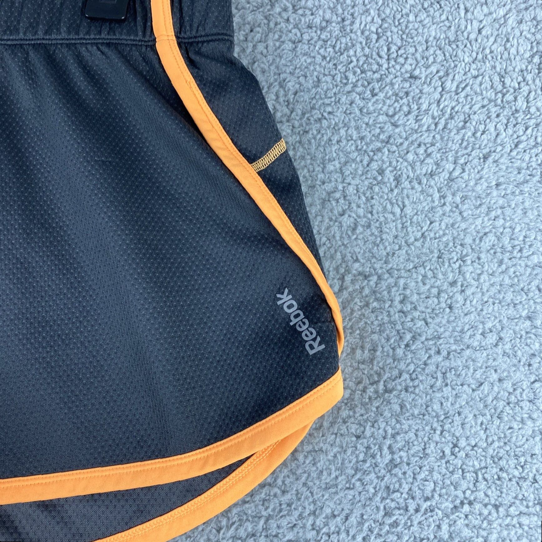 Reebok Reebok Women Running Shorts L Gray Orange 40-42 / Activewear Athletic Regular Size Size 36" / US 14 / IT 50 - 3 Thumbnail