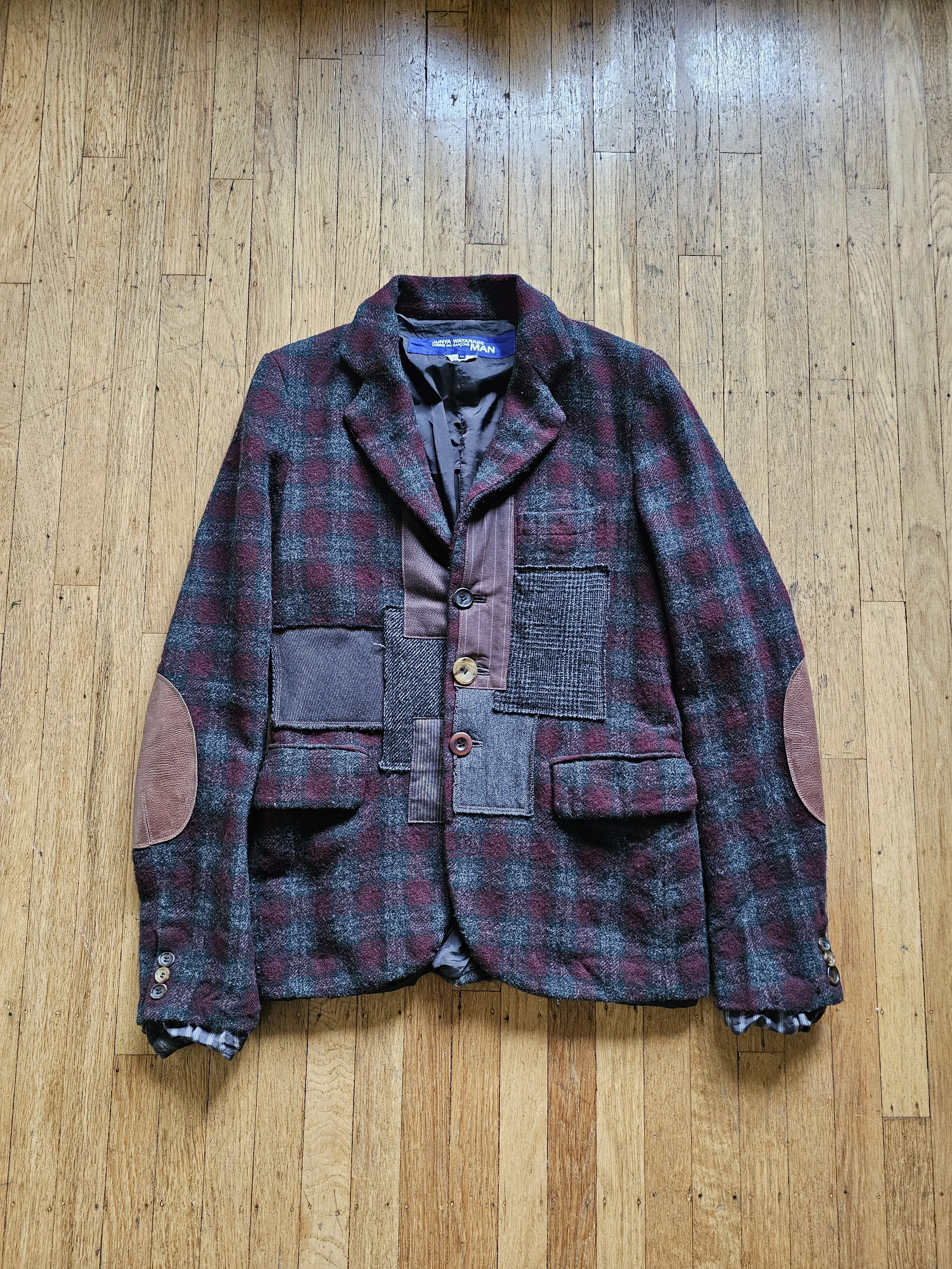Junya Watanabe Junya Watanabe 2013 Patchwork Wool Blazer Size US M / EU 48-50 / 2 - 1 Thumbnail