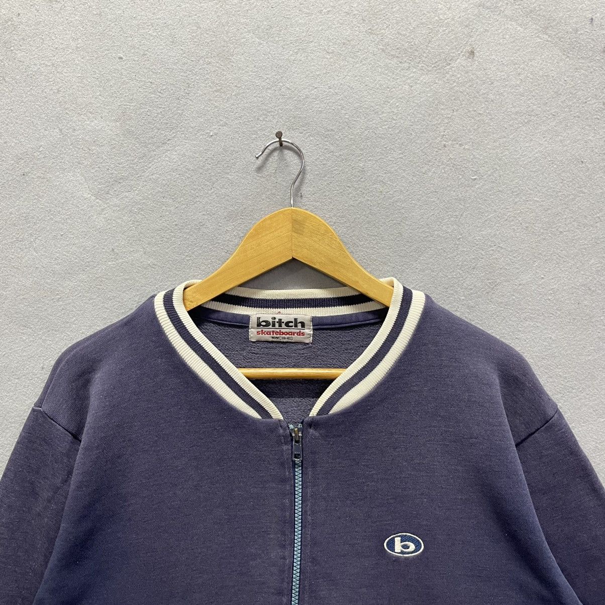 Vintage bitch skateboards Full Zip Varsity Jacket – Navy (M) Size US M / EU 48-50 / 2 - 2 Thumbnail