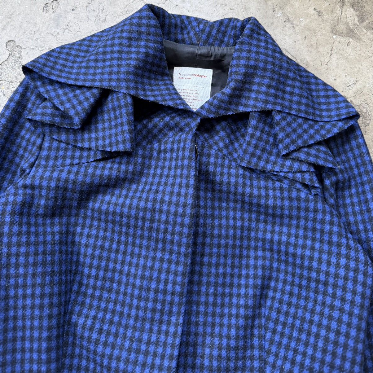 Hussein Chalayan Hussein Chalayan - 90’s Archive Houndstooth Wool Jacket Size M / US 6-8 / IT 42-44 - 3 Thumbnail