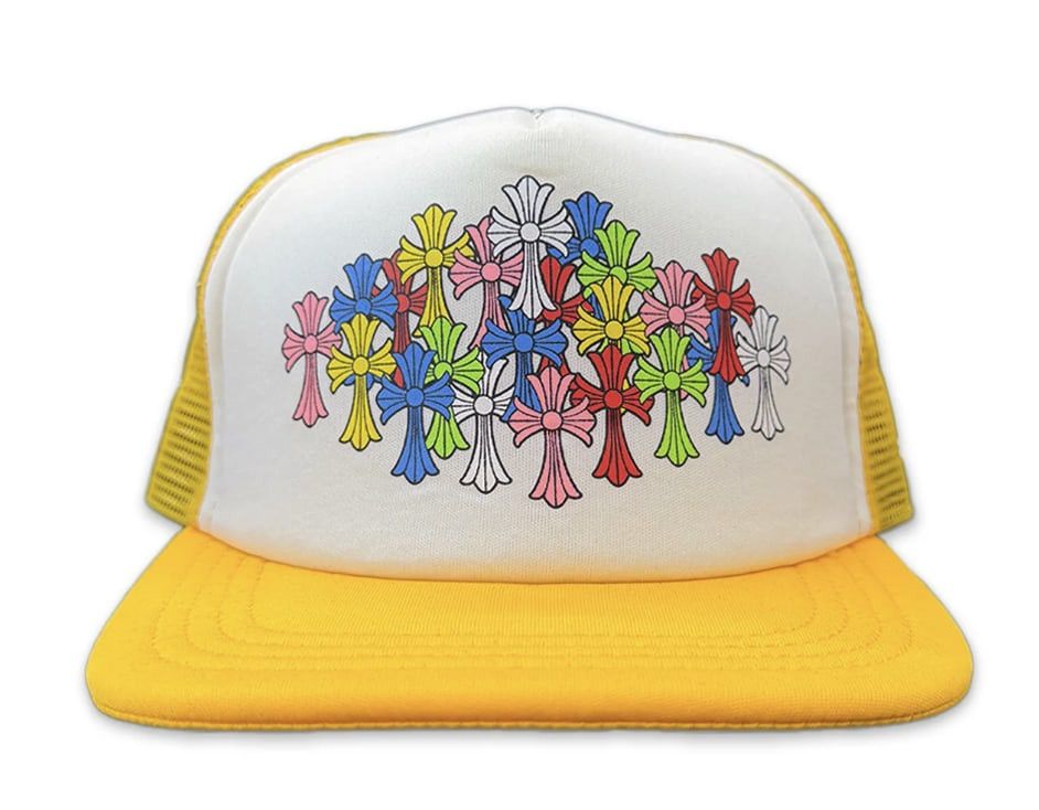 Chrome Hearts Multi Cross Trucker Yellow Size ONE SIZE - 1 Thumbnail