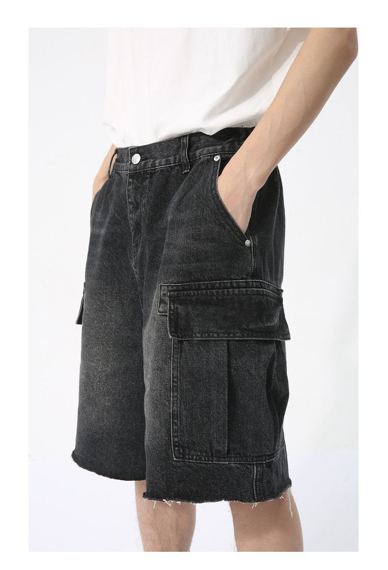 Japanese Brand × Jean Vintage pocket cool workwear washed denim shorts Size US 32 / EU 48 - 5 Thumbnail