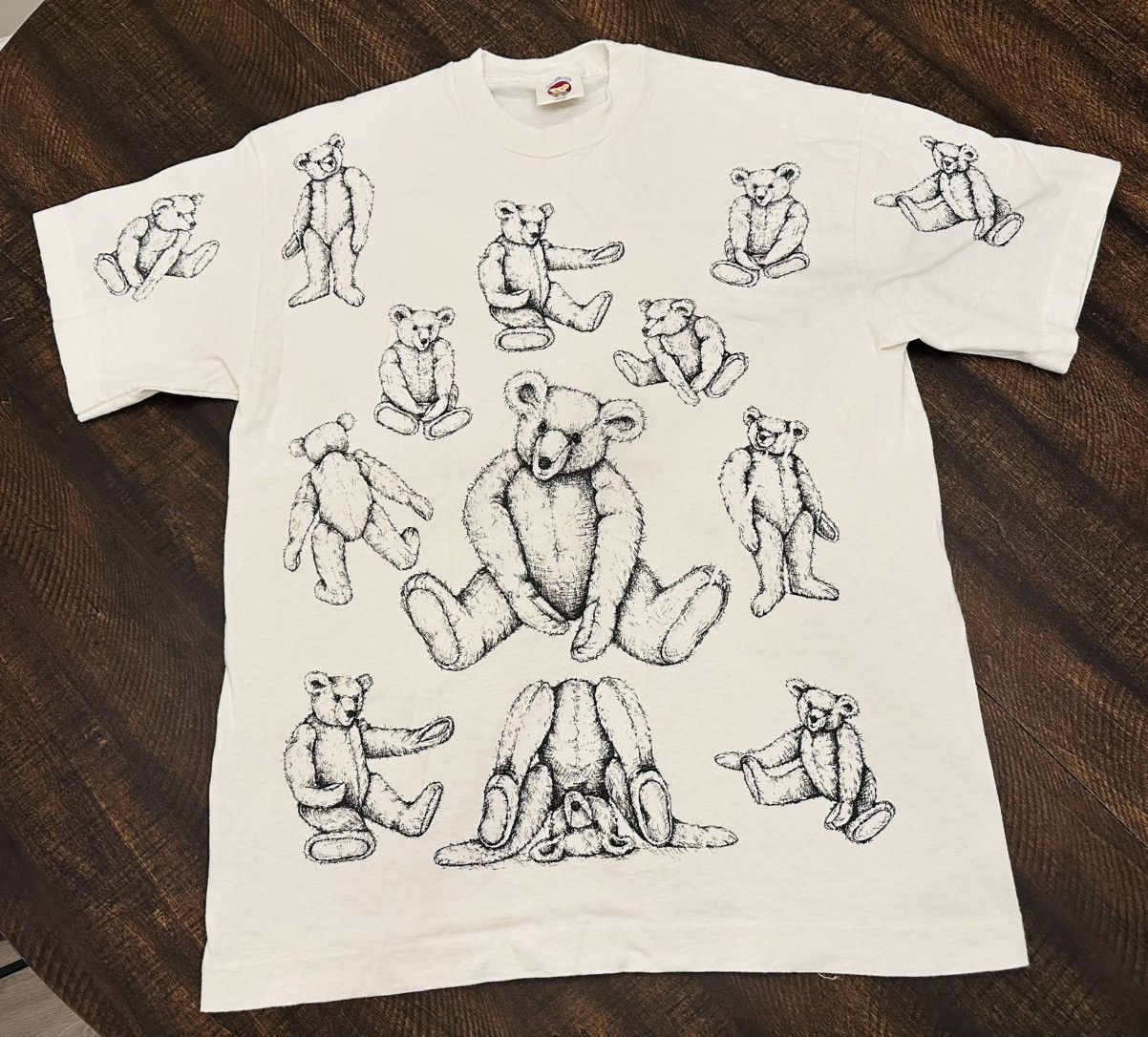VTG English Teddy Bear Company Single Stitch T-shirt-Size L