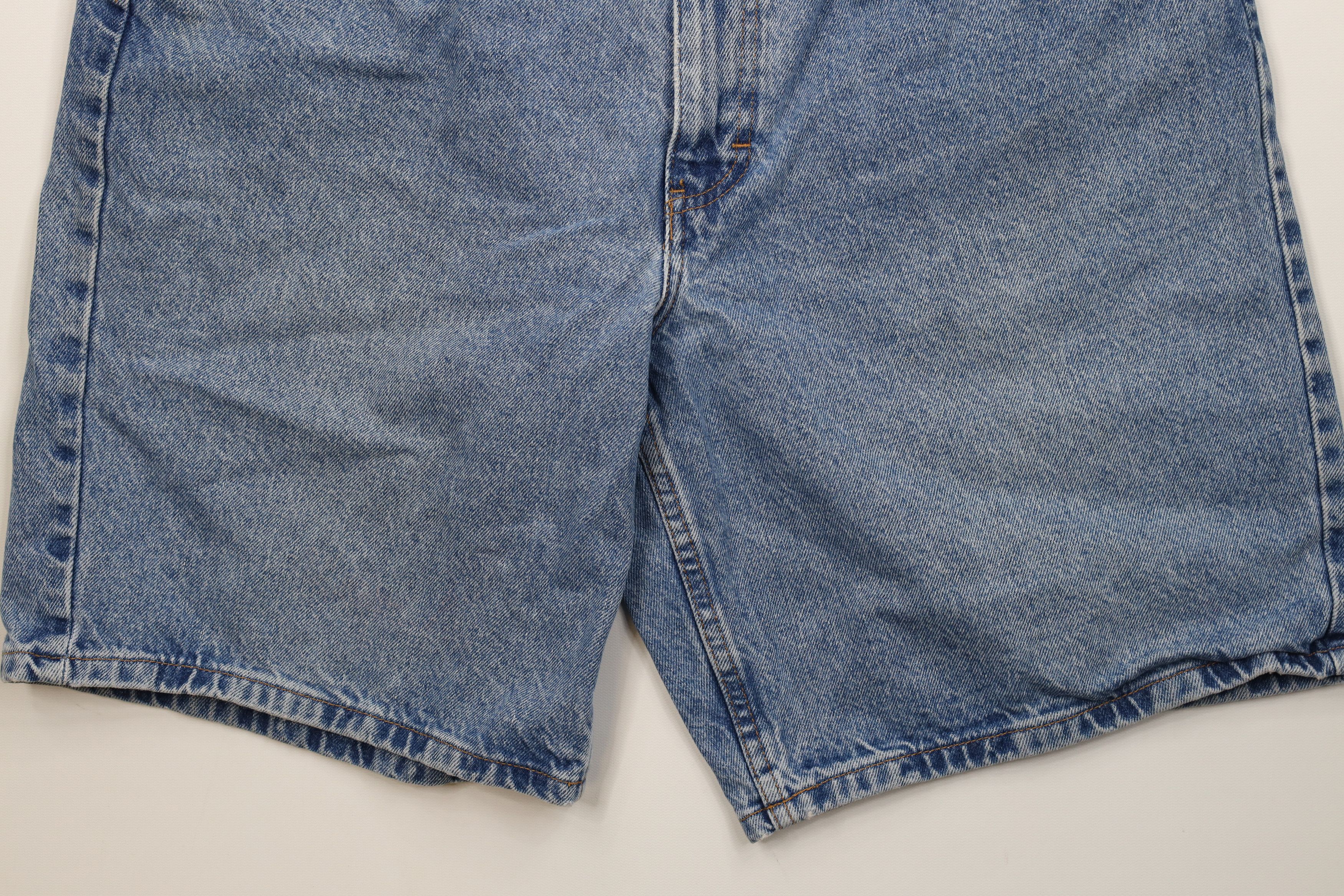 Eddie Bauer Vintage 90s Eddie Bauer Denim Jean Shorts Jorts Blue Cotton Size US 38 / EU 54 - 4 Thumbnail