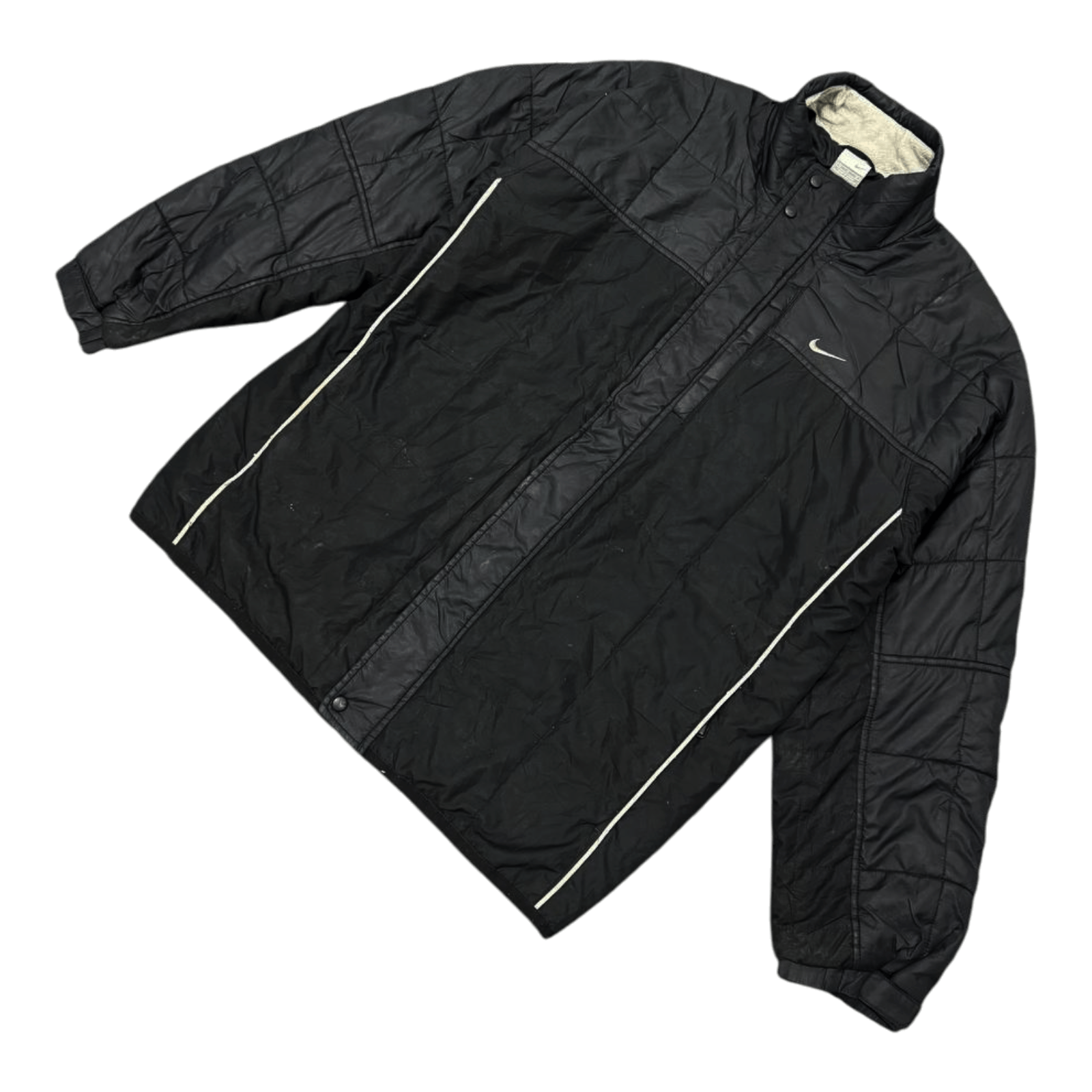 Nike Vintage Y2K Nike Puffer Jacket Size US L / EU 52-54 / 3 - 3 Thumbnail