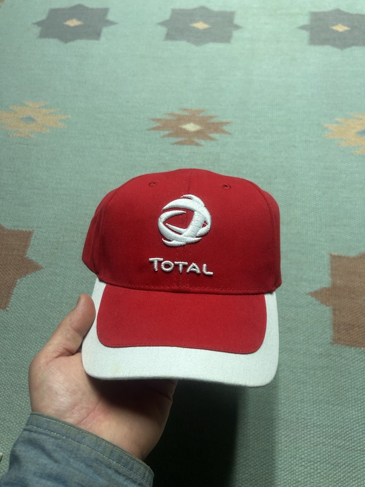 Vintage Vtg strapback hat baseball total lubricants racing red NOS Size ONE SIZE - 2 Thumbnail