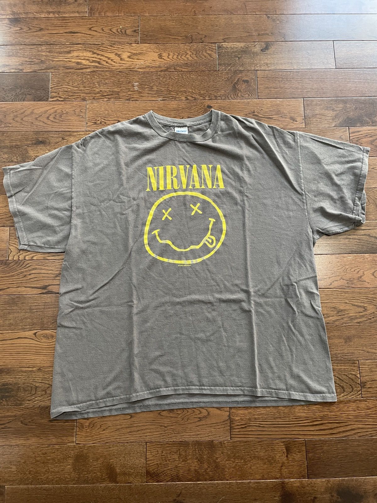 Band Tees × Nirvana × Vintage Nirvana Smiley Face Band Tee Size US XXL / EU 58 / 5 - 1 Thumbnail