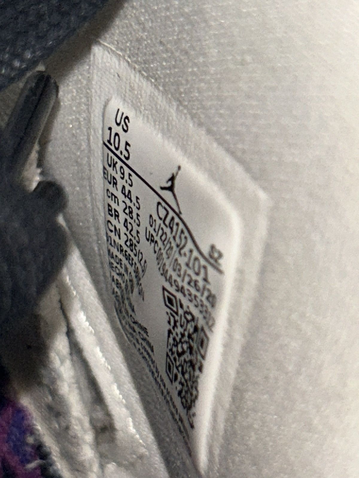 Jordan Brand Air Jordan 6 Retro Quai 54 Purple Size US 10.5 / EU 43-44 - 6 Thumbnail