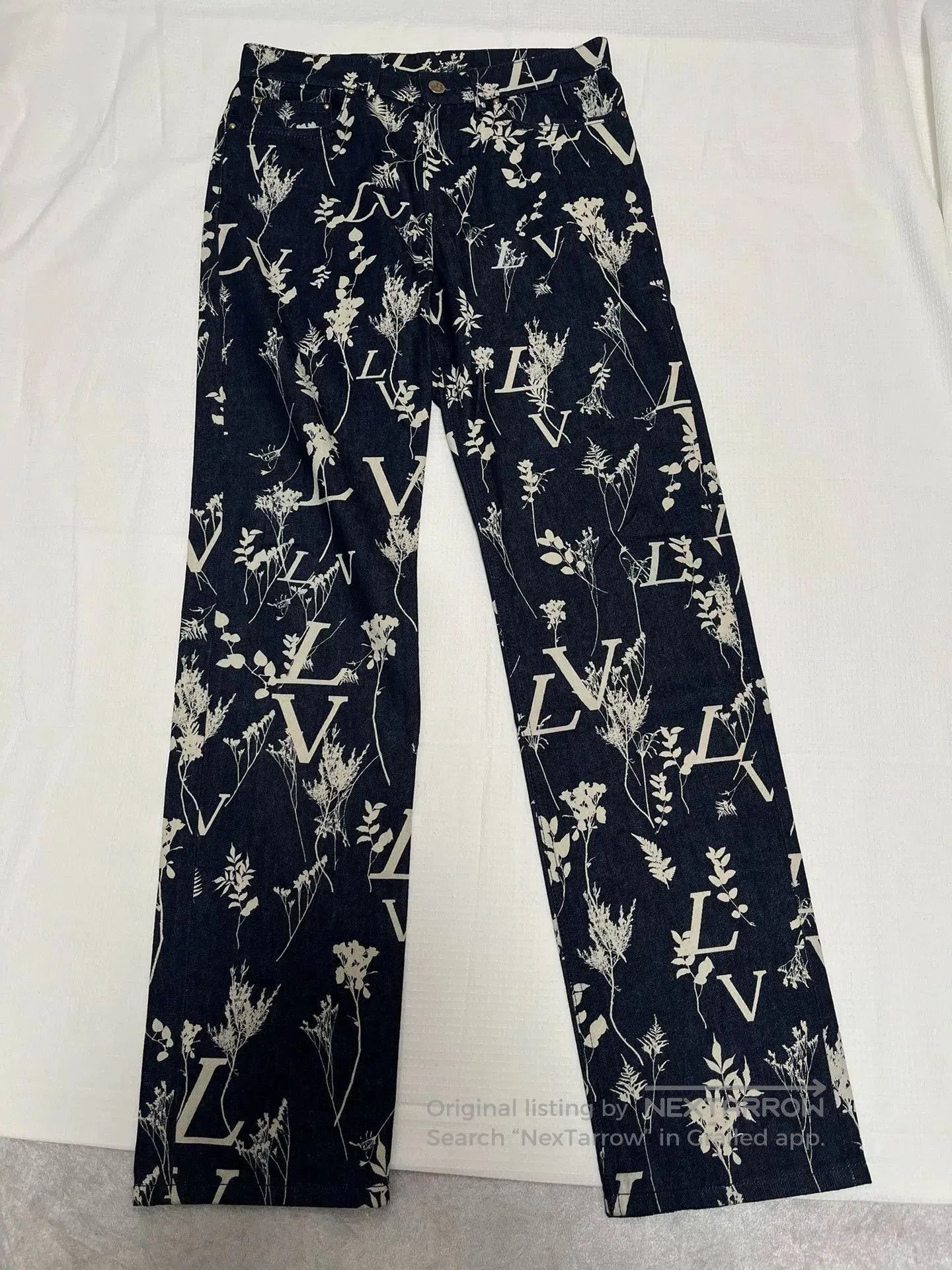 Louis Vuitton Louis Vuitton All-Over Floral Print Trousers. Size 30" / US 8 / IT 44 - 1 Thumbnail