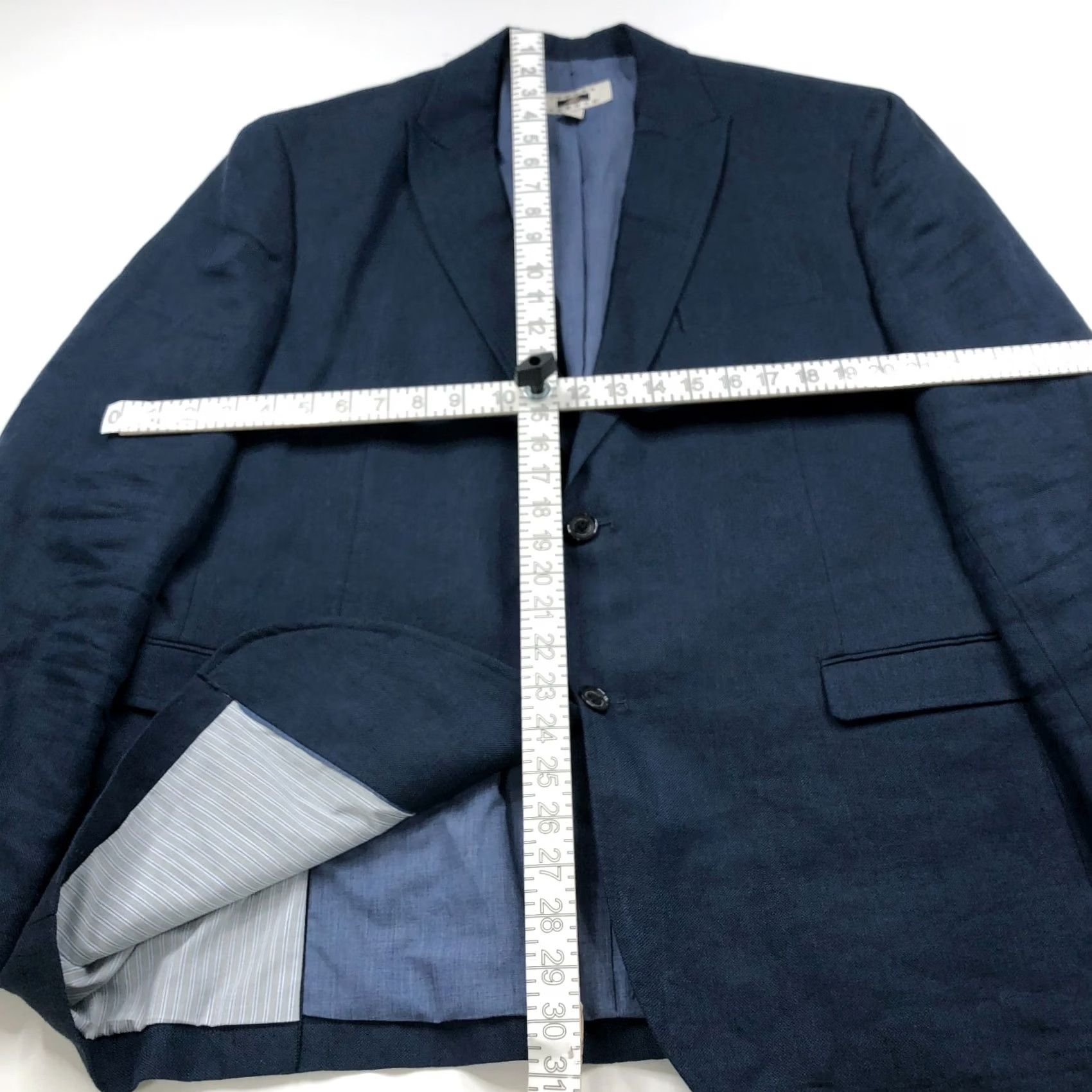 Joseph Abboud Joseph Abboud Sport Coat Jacket Blue XL(XXL) 100% Linen Button Blazer Regular Men’s JACKET Size 48R - 7 Thumbnail