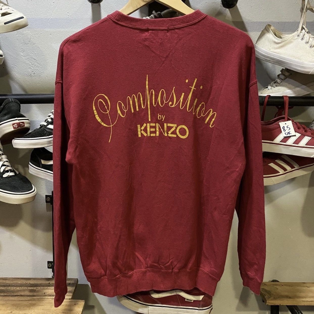 Composition by Kenzo × Japanese Brand × Kenzo Vintage 90s Composition by Kenzo Red Sweatshirts Size US M / EU 48-50 / 2 - 1 Thumbnail