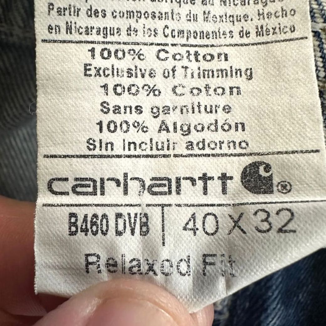 Carhartt Carhartt Jeans Mens 40X32 Relaxed Fit Straight Denim Blue Cotton B460 DVB Size US 40 / EU 56 - 3 Thumbnail