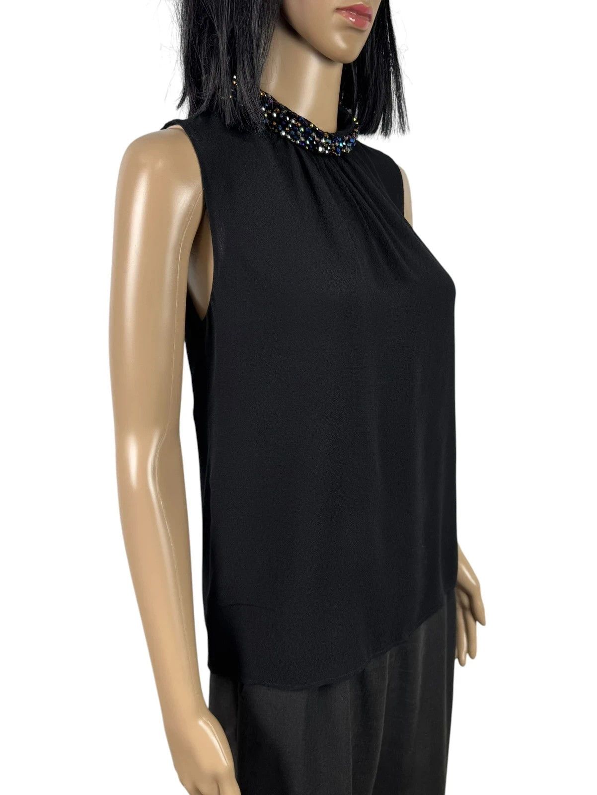 Sandro Sandro Sleeveless Top Acetate Decorated size 1 Size S / US 4 / IT 40 - 4 Thumbnail
