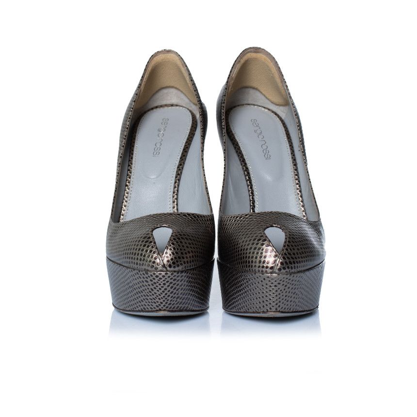 Sergio Rossi Sergio Rossi, platform pumps with lizard print Size US 7 / IT 37 - 5 Thumbnail