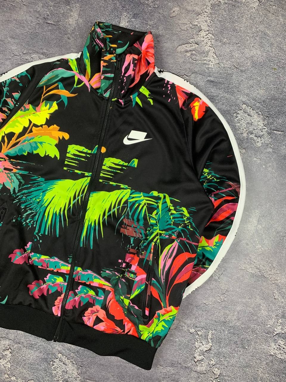 Nike Nike Men's Full Zip Tropical Print Track Jacket Size US M / EU 48-50 / 2 - 3 Thumbnail