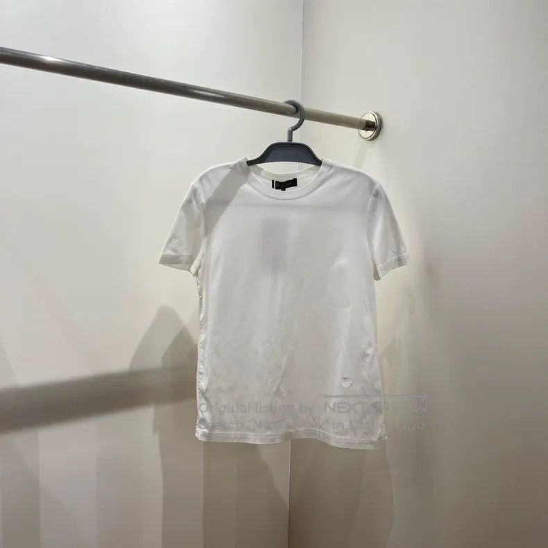 Loro Piana Loro Piana Logo Embroidered Short-Sleeve T-Shirt Size S / US 4 / IT 40 - 1 Thumbnail