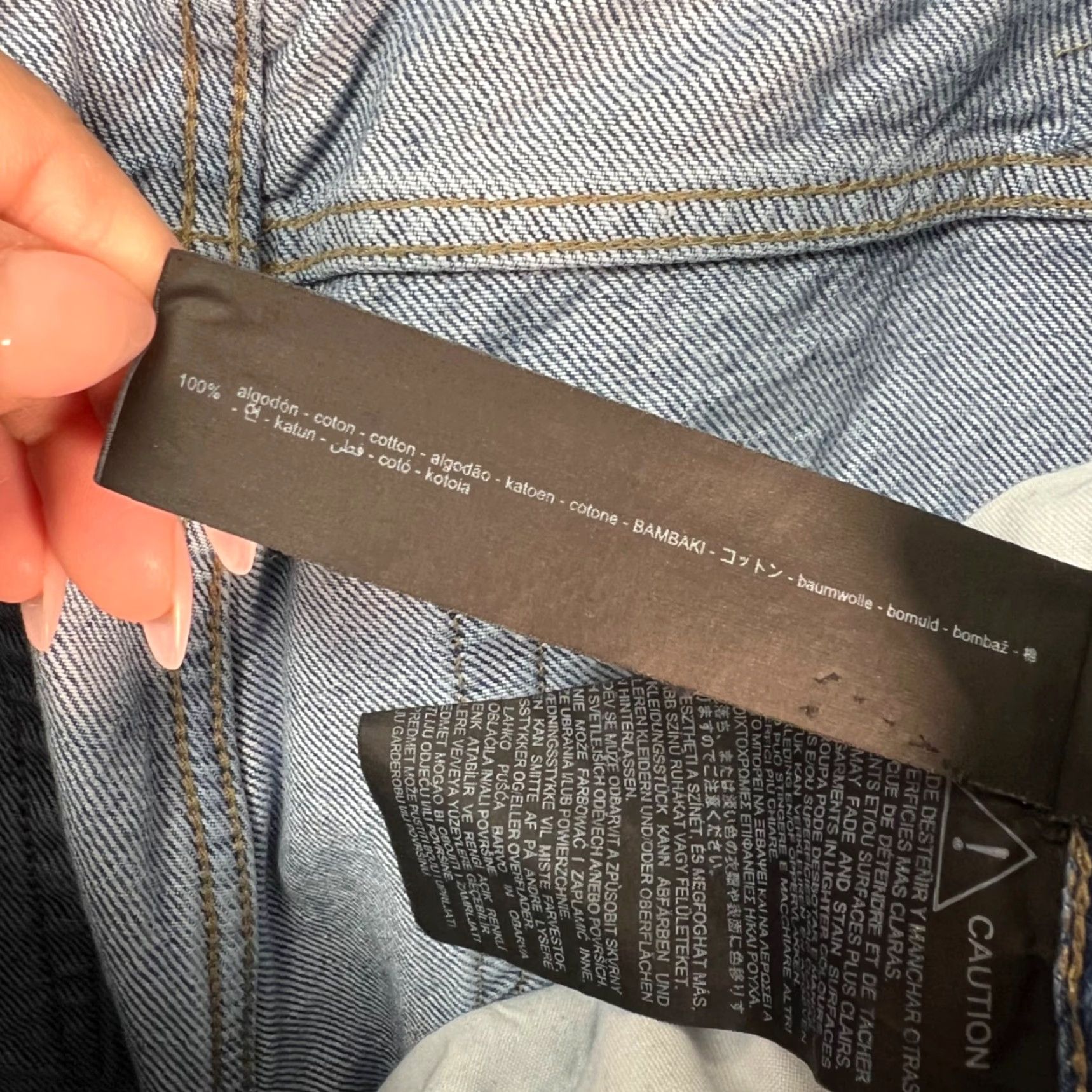 Zara Zara x Rhude Jeans Mens Size 32 Blue 100% Cotton Denim Straight Leg 5-Pocket Design Vintage N/A Size US 32 / EU 48 - 4 Thumbnail