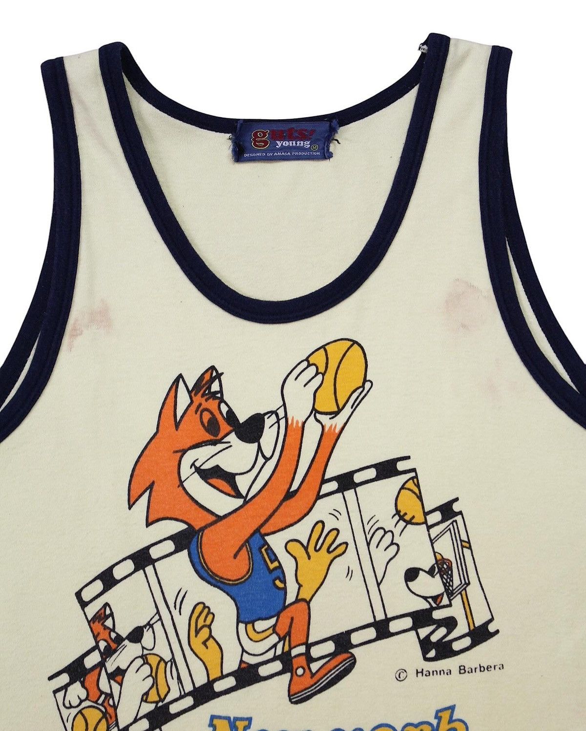 Vintage 2000S GUTS YOUNG BY AMASA PRODUCTION TANK TOP Size US M / EU 48-50 / 2 - 2 Thumbnail