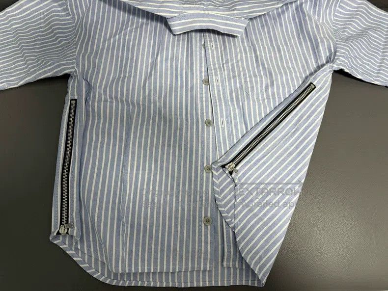 Fear of God Fear of God Sick gown striped side zipper shirt Size US M / EU 48-50 / 2 - 2 Thumbnail