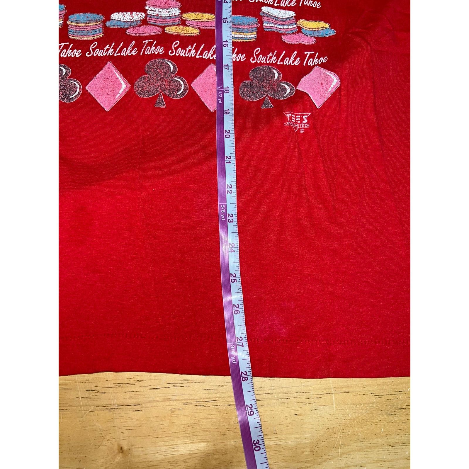 Vintage Vintage South Lake Tahoe Shirt Casino Heart Spade Tee 90s L Size US L / EU 52-54 / 3 - 9 Thumbnail