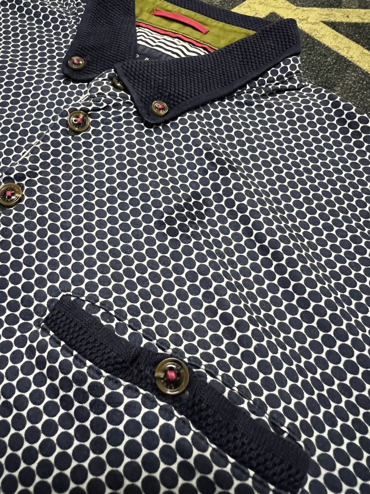 Designer × Ted Baker TED BAKER POLKADOT POLO SHIRT Size US S / EU 44-46 / 1 - 3 Thumbnail