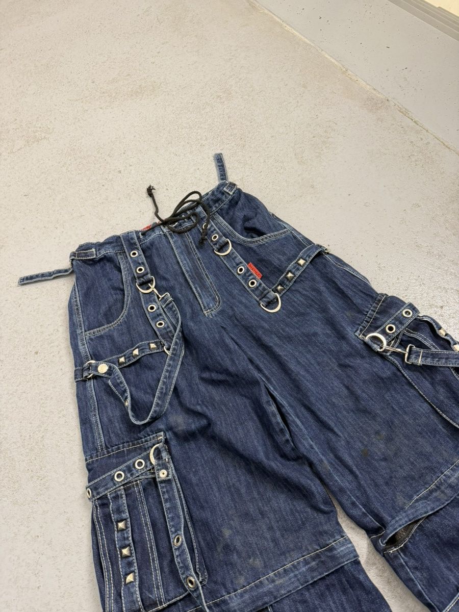 Tripp NYC Tripp Nyc Multi-laces Rivets Wide Transformed Pants Size US 32 / EU 48 - 5 Thumbnail