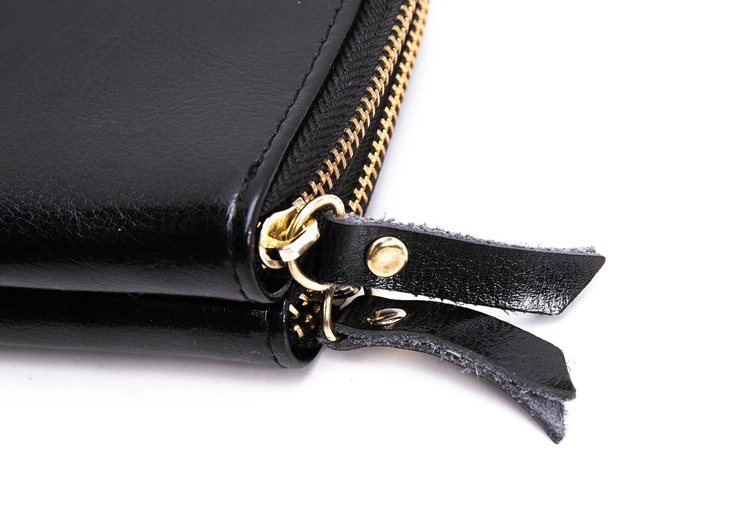 Yohji Yamamoto Double Zip Leather Wallet in Black Size ONE SIZE - 6 Thumbnail