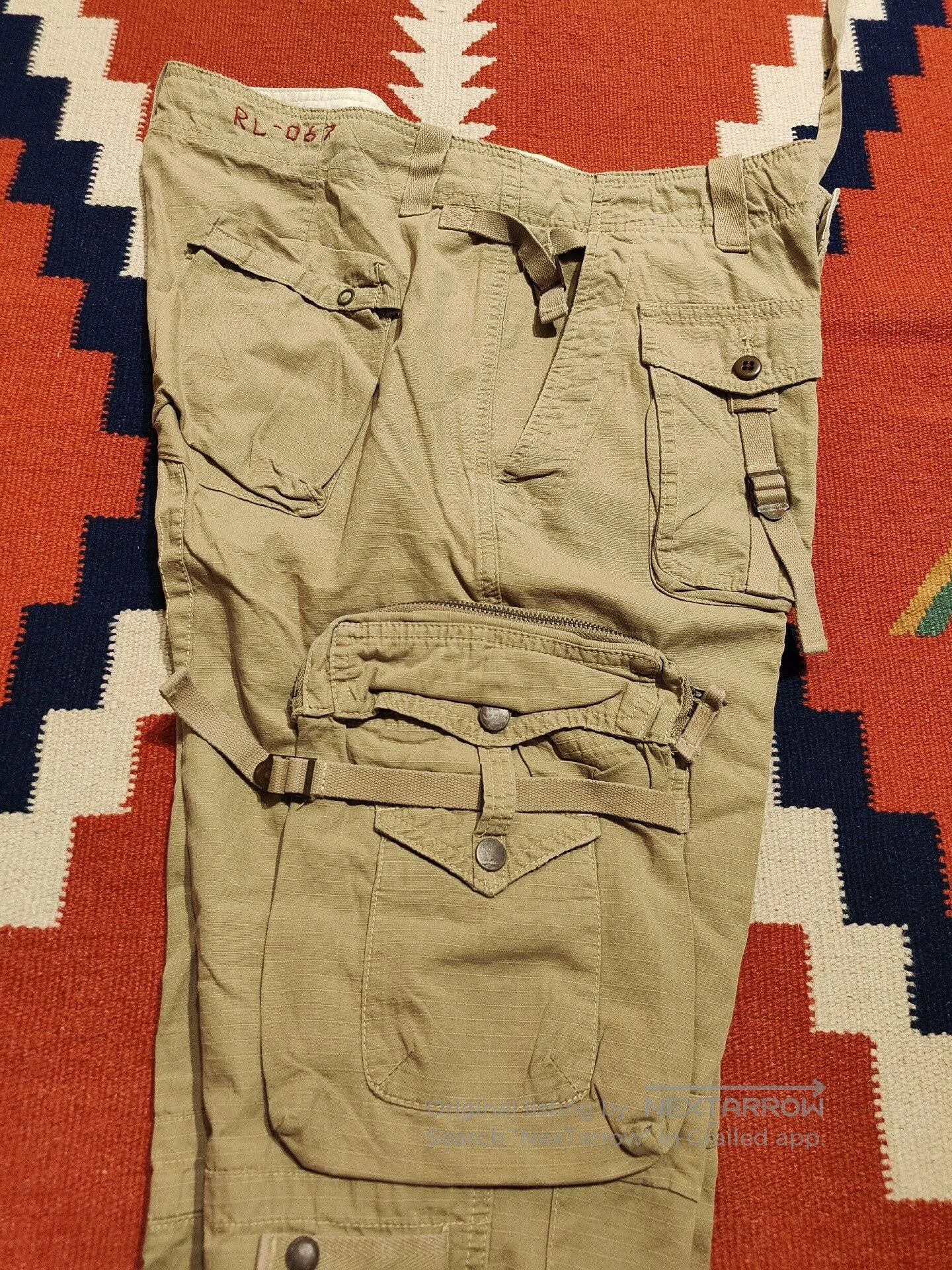 VINNY's Vintage Polo Ralph Lauren Cargo Pants. Size US 35 - 3 Thumbnail