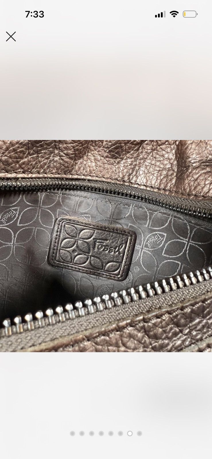 Fossil Vintage Fossil Metallic Gold Crossbody Bag Size ONE SIZE - 7 Thumbnail