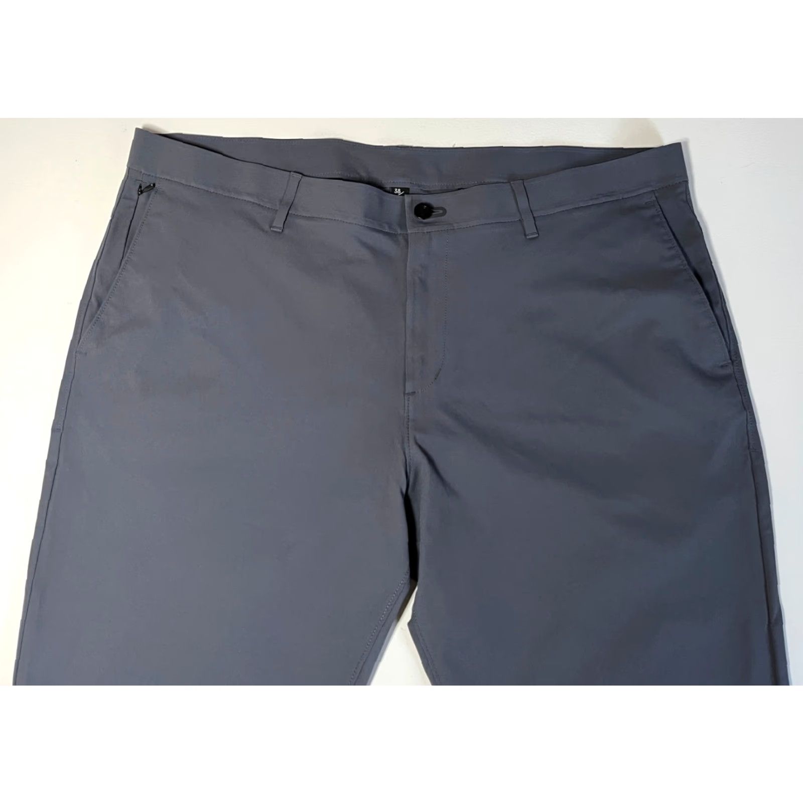 Vintage Public Rec Men's Chino Pants Slate 38x30 Gray Polyester Flat Front Straight 100% Stretch Pockets City Preppy Casual Regular Mens Size US 38 / EU 54 - 5 Thumbnail
