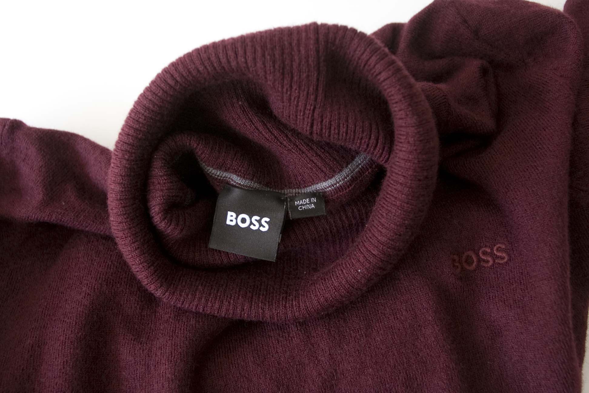 Hugo Boss Hugo Boss Sweater Turtle Neck Size M Wool Burgundy Size US M / EU 48-50 / 2 - 5 Thumbnail