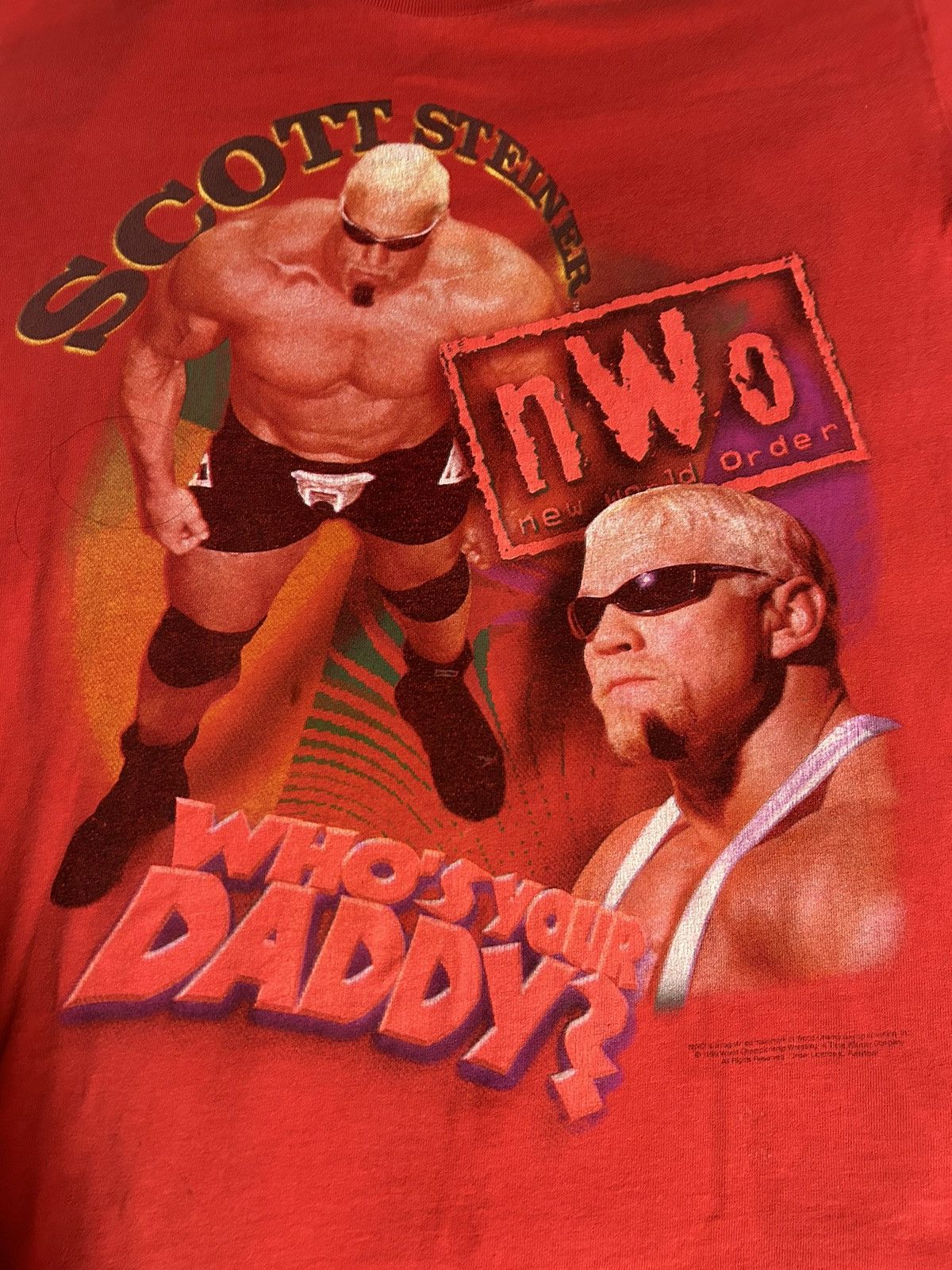 Vintage × WCW/nWo 1998 WCW WOLFPAC Big Poppa Pump Scott Steiner Tee Size US L / EU 52-54 / 3 - 2 Thumbnail