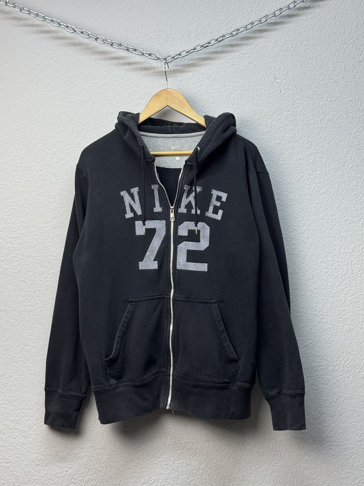 Nike Nike 72 Oversized Distressed Ripped Mens Hoodie Big Logo Size US L / EU 52-54 / 3 - 4 Thumbnail