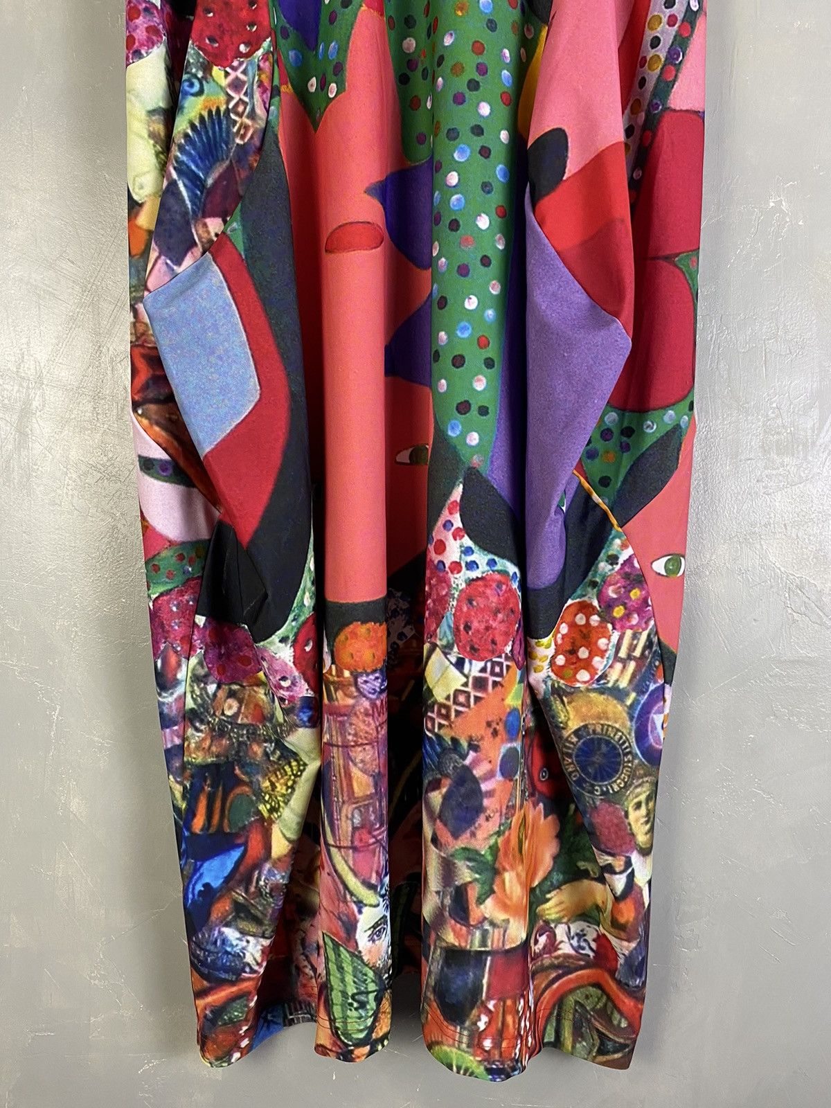 Comme des Garcons CDG SS18 “Artwork by Serge Vollin” Printed Dress Size S / US 4 / IT 40 - 4 Thumbnail
