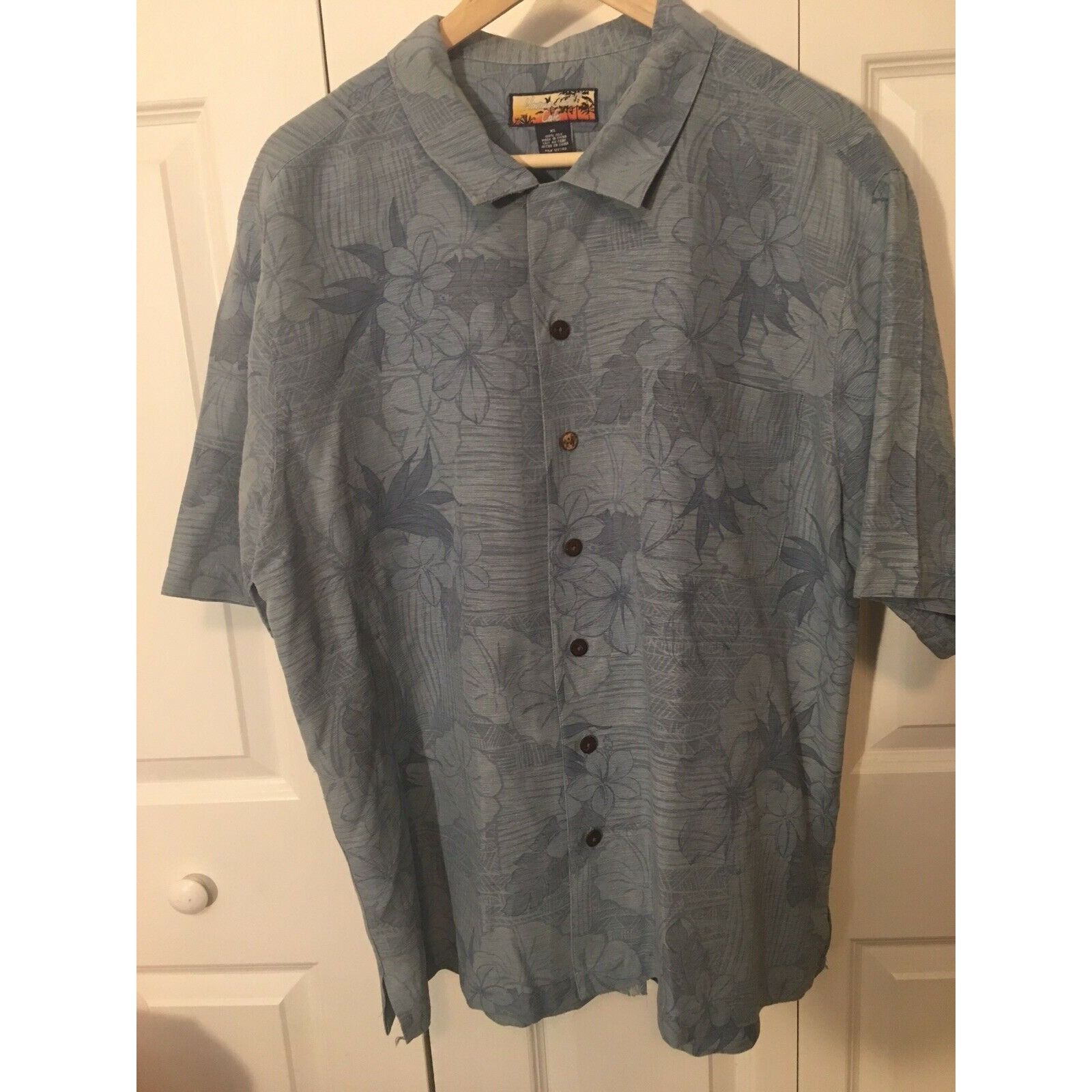 Havana Jacks Cafe Havana Jacks Cafe 100% Silk Men’s Sz XL Blue Hawaiian Shirt Size US XL / EU 56 / 4 - 1 Thumbnail