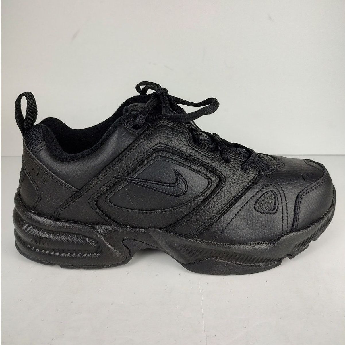 VTG Nike Air Monarch II black streetwear casual shoes mens 8