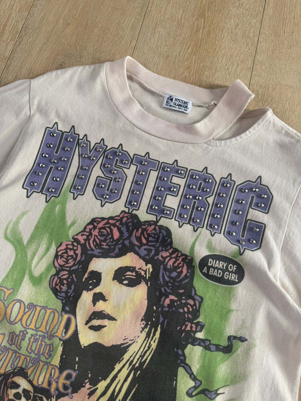 Hysteric Glamour Hysteric Glamour Studded Graphic Tee Size US M / EU 48-50 / 2 - 4 Thumbnail