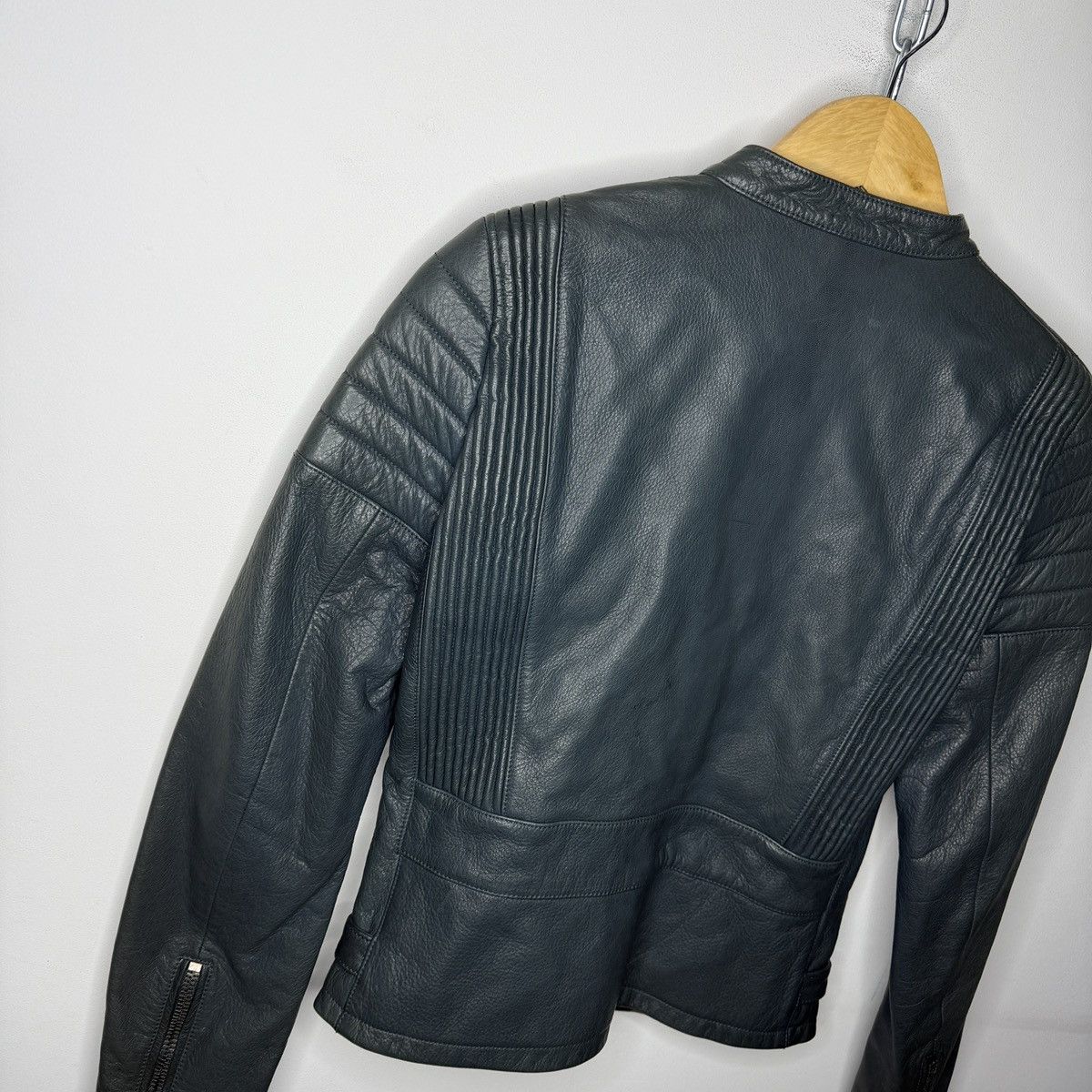 Gucci Gucci Leather Jacket Biker by Tom Ford Y2K Size S / US 4 / IT 40 - 10 Thumbnail