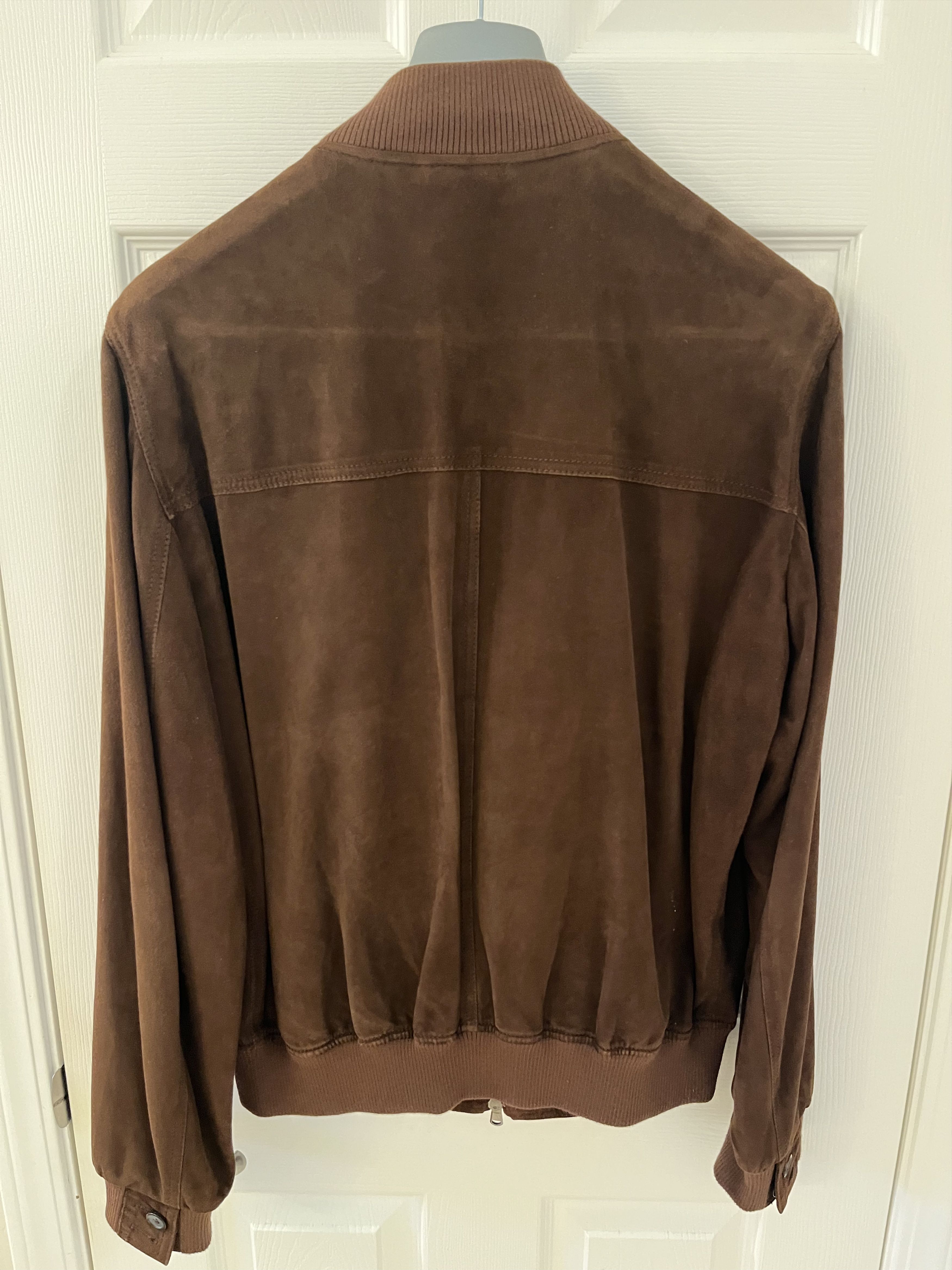Mandelli Enrico Mandelli Brown Suede Bomber Jacket EU 52 Size US L / EU 52-54 / 3 - 2 Thumbnail