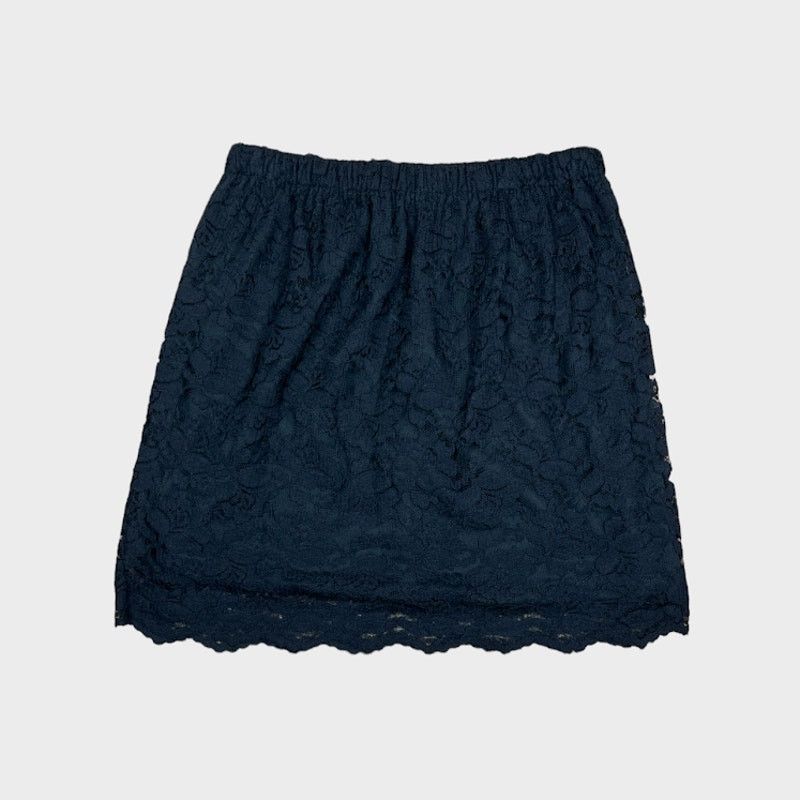 Target Basics Xhilaration | Women's Floral Lace Lined Mini Skirt Bodycon Size 28" / US 6 / IT 42 - 3 Thumbnail